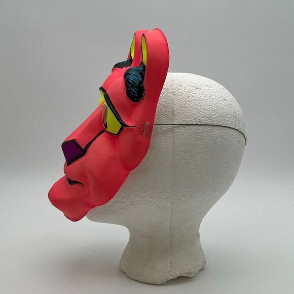 Vtg 1972 Pink Panther Child’s Halloween Costume Mask United Artists Flaws Stains - Picture 4 of 16